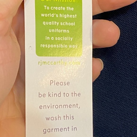 Mccarthy school uniform 4XL long sleeve polo blue - Picture 4 of 7